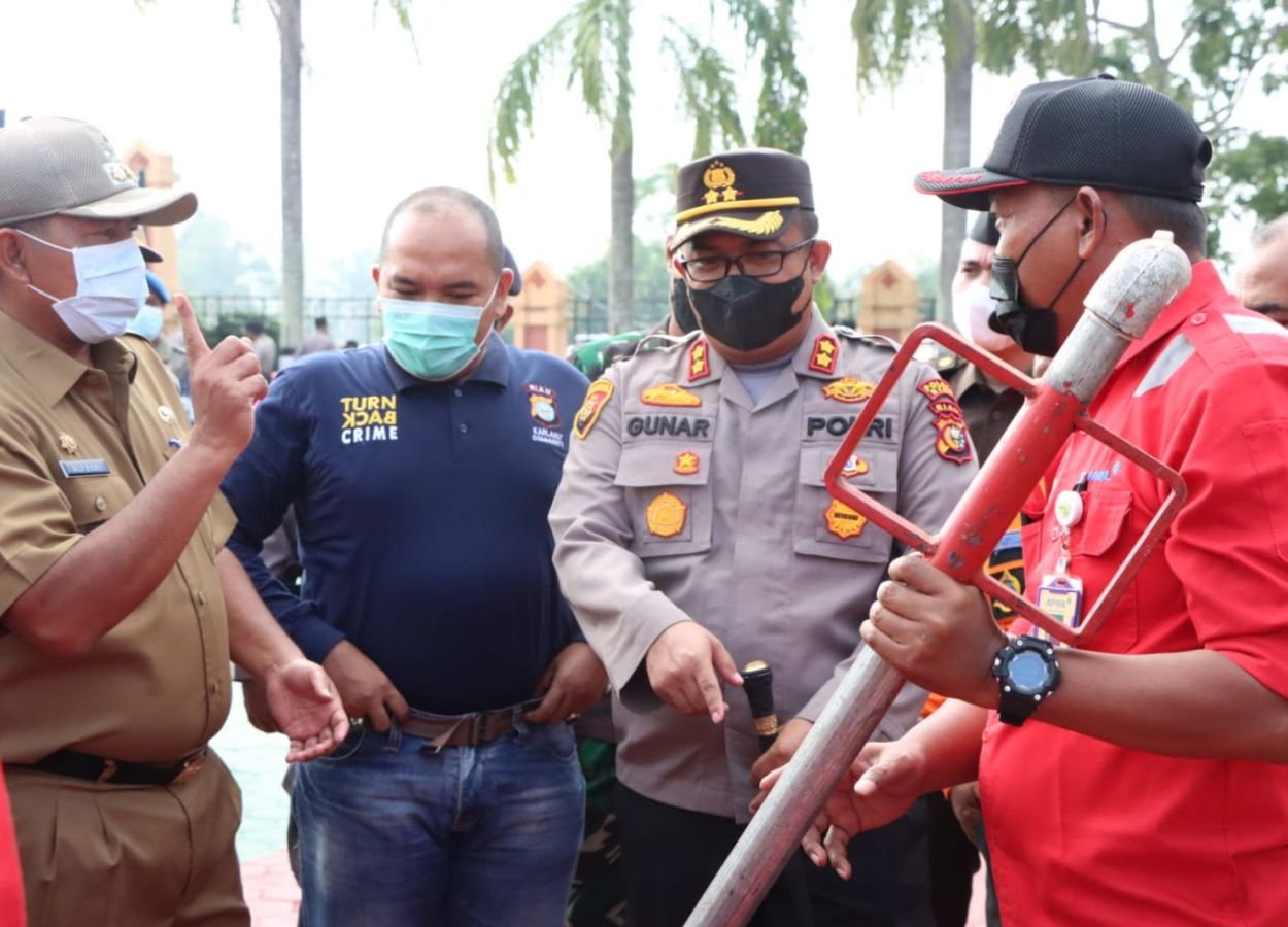 Polres Siak Gelar Apel Kesiapsiagaan Penanggulangan Bencana Karhutla