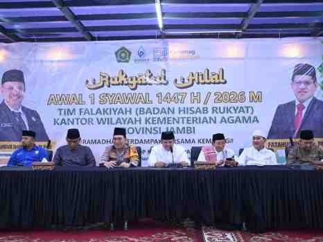 Wakapolda Jambi Hadiri Rukyatul Hilal Awal Syawal 1447 H, Hilal Tidak Terlihat