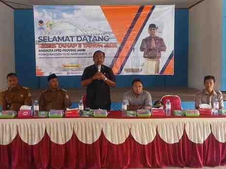 Resap Aspirasi Masyarakat Anggota DPRD Provinsi Jambi Yudi Harianto Fraksi Nasdem Lakukan Reses Tahap Dua Di Kecamatan Rantau Rasau