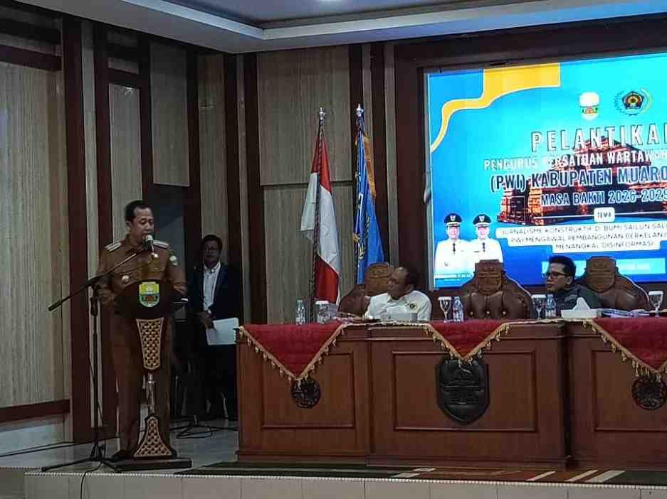 Bupati Muaro Jambi Bambang Bayu Suseno Hadiri Pelantikan Ketua PWI Muaro Jambi