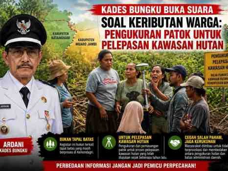 Kades Bungku Buka Suara soal Keributan Warga: Pengukuran Patok untuk Pelepasan Kawasan Hutan