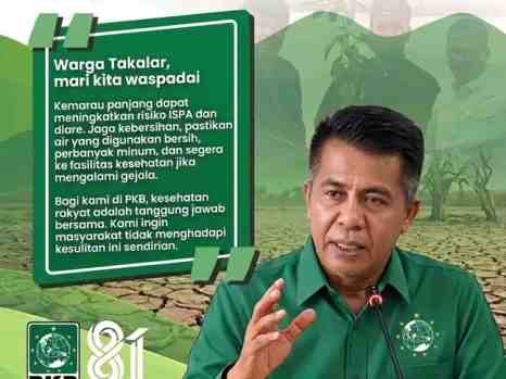 Sekretaris DPC PKB Takalar Imbau Warga Waspada Cuaca dan Jaga Kesehatan