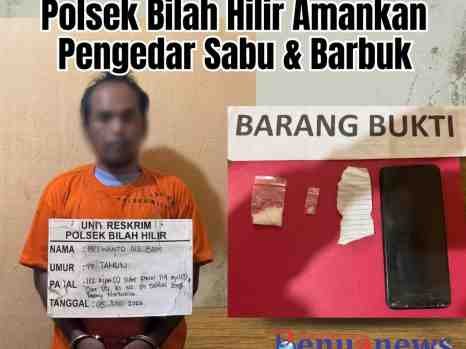 Sikat Pengedar Sabu di Pangkatan, Unit Reskrim Polsek Bilah Hilir Amankan Pelaku dan Barbuk 1,75 Gram