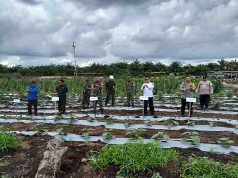 Dandim 0322/Siak Hadiri Launching Gugus Tugas Polri Mendukung Ketahanan Pangan