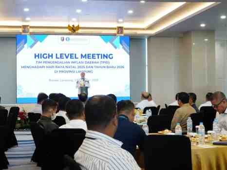 Jelang Natal dan Tahun Baru, Pemprov Lampung Perkuat Sinergi Jaga Stabilitas Harga dan Pasokan Bahan Pangan