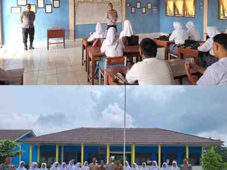 Ipda M.Aliudkn.SH.kanit binpolmas Sat Binmas Polres Musi Rawas Utara penyuluhan Narkoba dan bullying di SMA Noman
