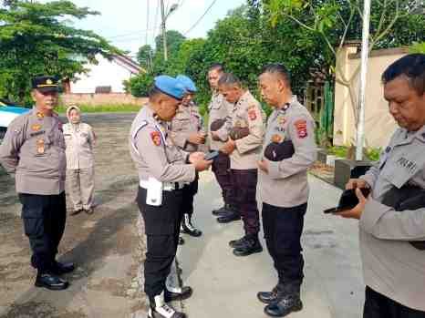 Kapolsek Warunggunung Polres Lebak Dampingi Kanit I Hartib Propam Polda Banten Gelar Gaktibplin di Mapolsek Warunggunung