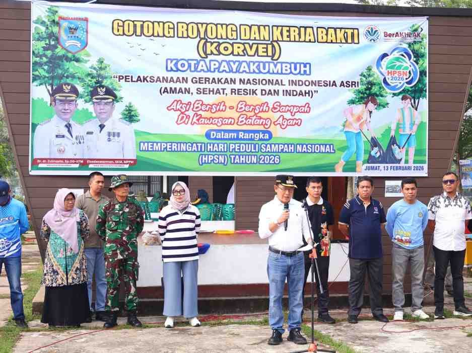 Pemko Payakumbuh Goro di Sepanjang Kawasan Batang Agam,  Rangkaian Peringatan  Peduli Hari Sampah  Nasional 