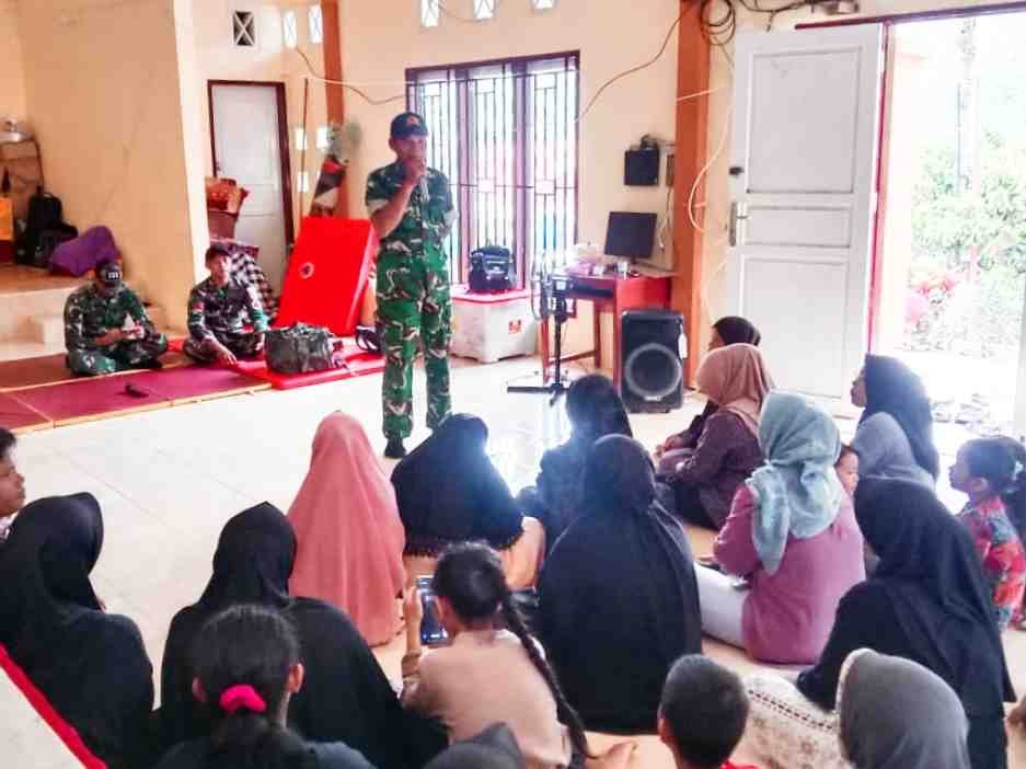 TMMD ke -127 Kodim 0311/Pessel Gelar Sosialisasi Mitigasi Bencana Pada Masyarakat Nagari Koto Berapak