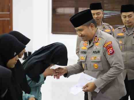 Polres Cilegon Buka Puasa Bersama Anak Panti Asuhan, Mahasiswa, BEM dan Media, Pererat Silaturahmi Ramadan