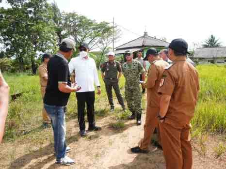 Wabup Tubaba Tinjau Lokasi Rencana Pembangunan Batalyon TNI AD di Pagar Dewa