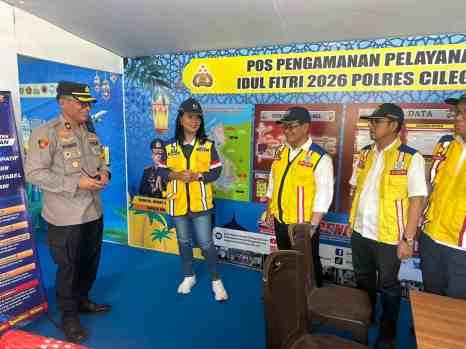 Wamen PU Kunjungi Pos Pam 2 Gerem Polsek Pulomerak Polres Cilegon