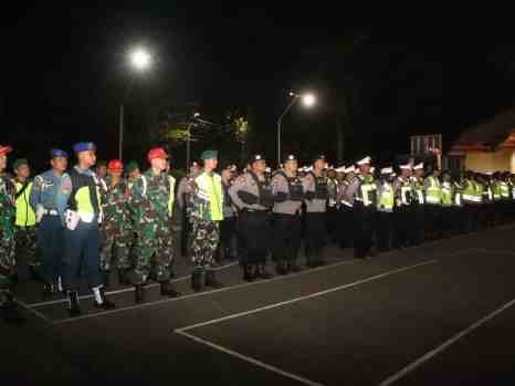 Polres Cilegon adakan apel pengamanan dan patroli bersama Forkopimda Kota Cilegon