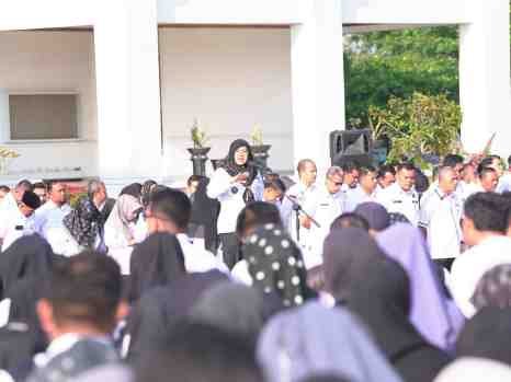 Apel Perdana Pasca Lebaran, Bupati Siak Tekankan ASN Harus Survive Hadapi Tekanan Fiskal