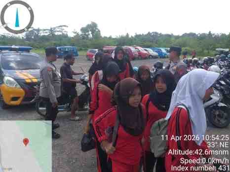 Antisipasi Gangguan Kamtibmas,Polsek Rangkasbitung Patroli Dialogos Ke Parkiran Kolam Renang BIM