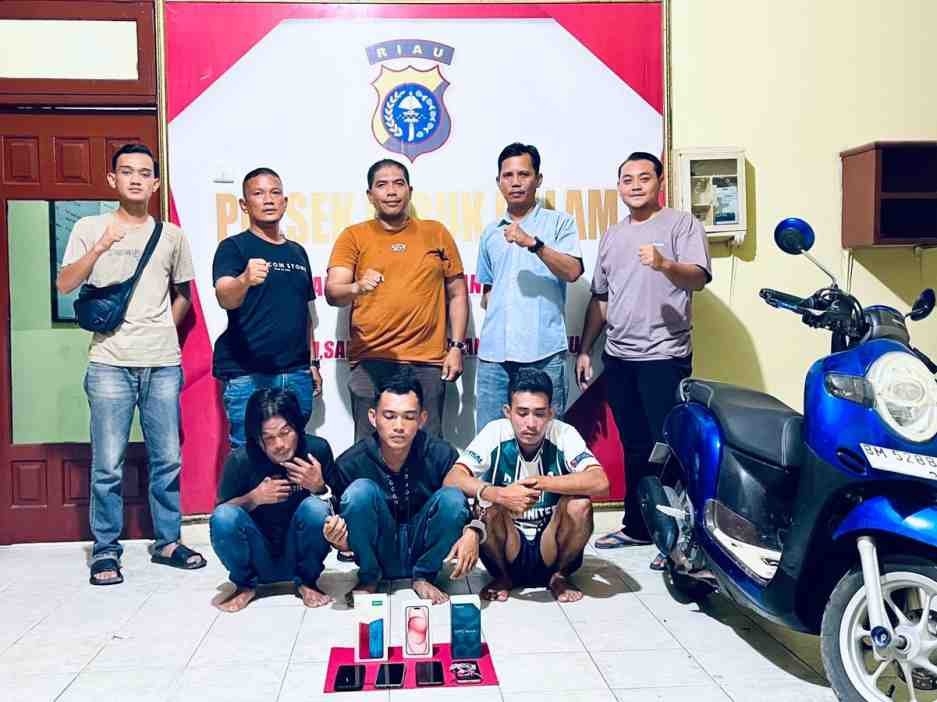 Polsek Lubuk Dalam Amankan 3 Orang Pelaku Curat, Kerugian Korban Capai Rp40 Juta