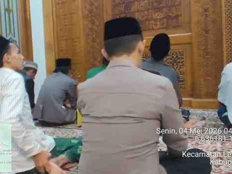 Anggota Polsek Lebakgedong Polres Lebak Rutin Giat Subuh Keliling (Subling)di masjid Desa Banjarsari