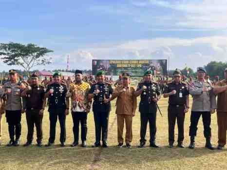 Sinergitas TNI–Polri Menguat, Sertijab Danyonif TP 902/SPG Berlangsung Khidmat di Dolok Masihul