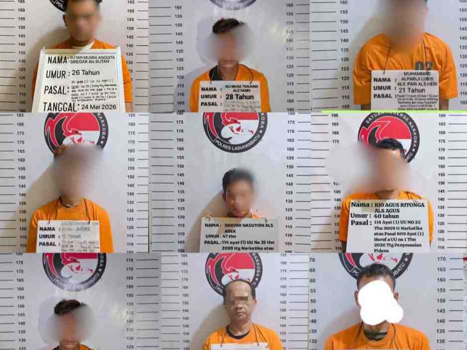 Ujung Tombak Lapangan, Para Katim Opsnal Satres Narkoba Polres Labuhanbatu Gulung Jaringan Pengedar