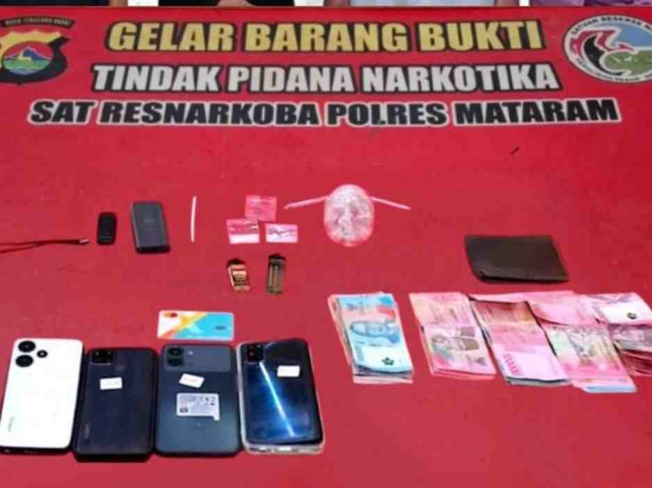 Usai Gerebek Kampung Rawan Narkoba, Polresta Mataram Kembali Ringkus Empat Terduga Pengedar Sabu di Dasan Agung