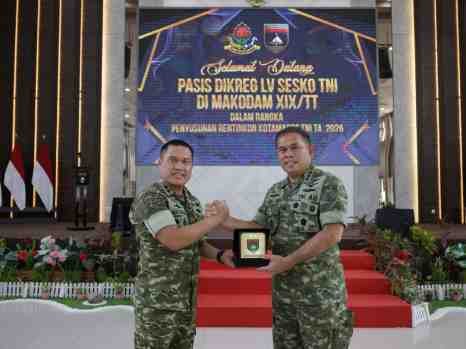 Kodam XIX/Tuanku Tambusai Sambut Dansesko TNI dan Pasis Sesko TNI, Perkuat Sinergi Pendidikan Strategis