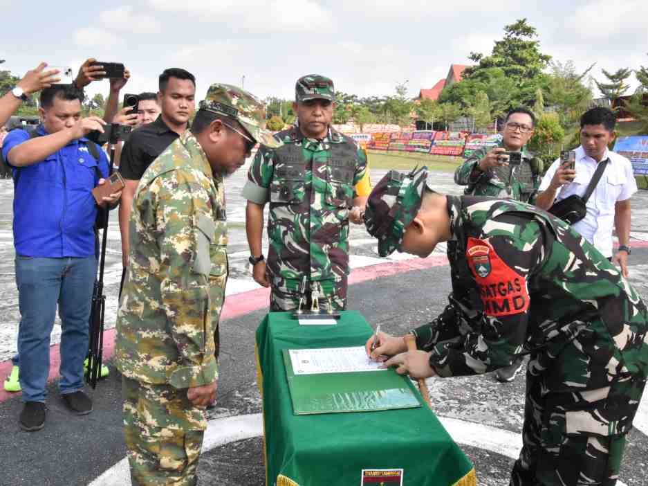 Danrem 031/WB Dorong Percepatan Pembangunan Wilayah Melalui TMMD ke-129 Kodim 0313/Kampar Dimulai