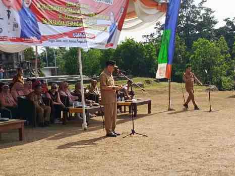 Bupati Tulang Bawang, Drs. Qudrotul Ikhwan., M.M., Buka Senam Udang Manis Secara Resmi