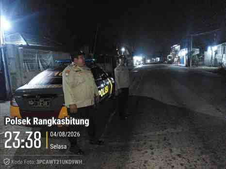 Patroli Bluelight Rutin di Laksanakan Polsek Rangkasbitung Polres Lebak Antisipasi Balapan Liar