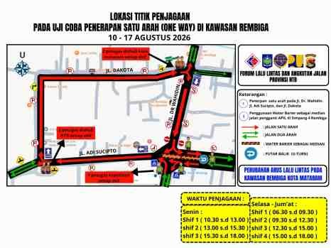 Hari Pertama Rekayasa Lalu Lintas di Rembige, Pengendara Wajib Ketahui