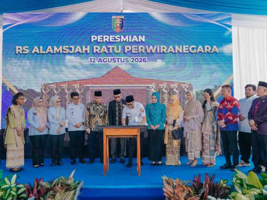 Gubernur Lampung Resmikan RS Alamsyah Ratu Perwiranegara, Dorong Jadi Rujukan Kesehatan di Sumatera Bagian Selatan
