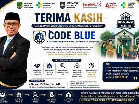*Wujudkan Luwu Utara Bebas TBC 2030, Kadis Kesehatan Luncurkan Inovasi CODE BLUE