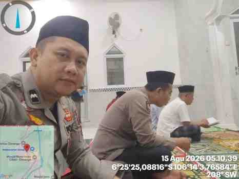 Shalat Subuh Keliling Berjamaah  Polsek Cimarga Polres Lebak Pererat Kedekatan Polisi Dengan Masyarakat Cimarga