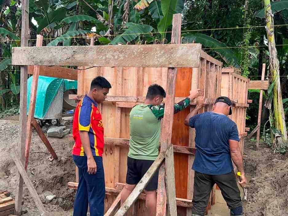 Jembatan Penghubung Tiga Desa di Nias Utara Terus Dibangun, Akses Warga Segera Pulih