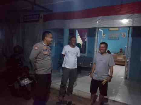 Cegah Gangguan Kamtibmas Polsek Cileles Polres Lebak Laksanakan Patroli Malam