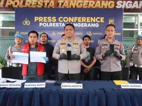 Kasus Matel Diduga Peras Pengendara  di Cikupa Diungkap, Polresta Tangerang Tangkap Tiga Terduga Pelaku