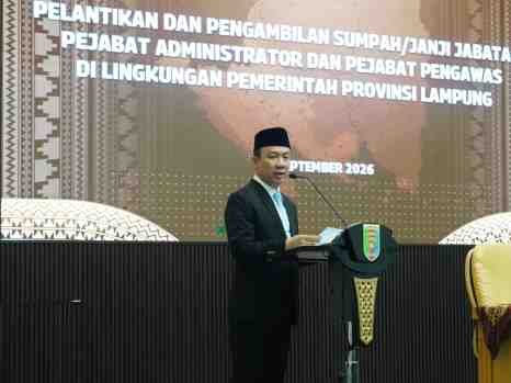 Sekdaprov Marindo Lantik Pejabat Administrator dan Pengawas, Gubernur Minta Kinerja Makin Berdampak