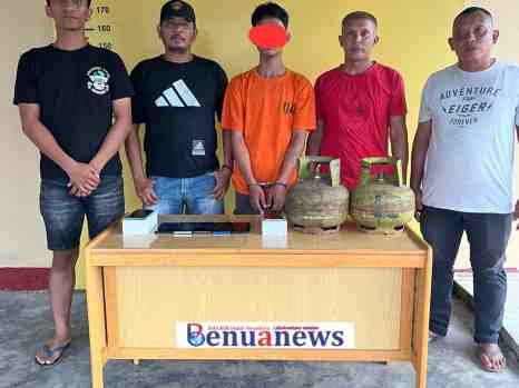 Polsek Kampung Rakyat Tangkap Terduga Pelaku Curat, 7 Ponsel dan 2 Tabung Gas Diamankan
