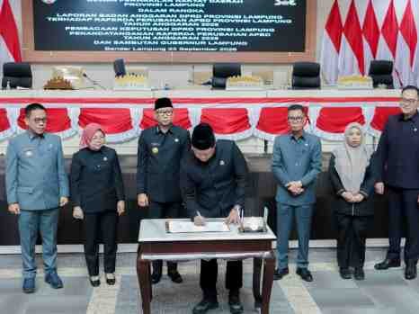Perubahan APBD 2026 Disepakati, Pemprov Lampung Perkuat Program Prioritas dan Pertumbuhan Ekonomi