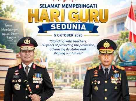 Polda Banten Ucapkan Selamat Hari Guru Sedunia 2026