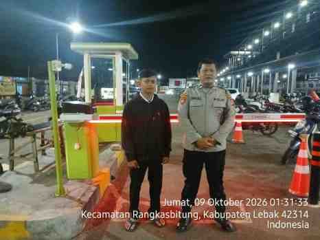Kanit Samapta Polsek Rangkasbitung Polres Lebak Patroli Dialogis Ke Parkiran Stasiun KAI Rangkasbitung