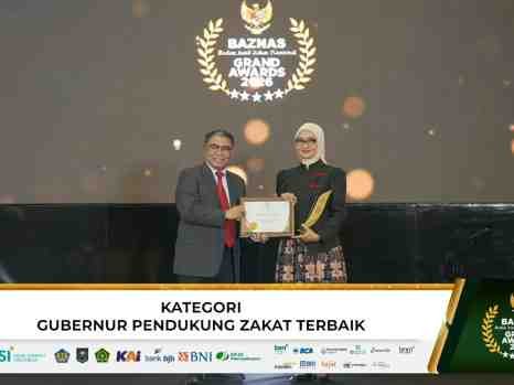 Gubernur Mirza Kembali Raih Grand BAZNAS Awards 2026, Perkuat Ekosistem Zakat Produktif di Lampung