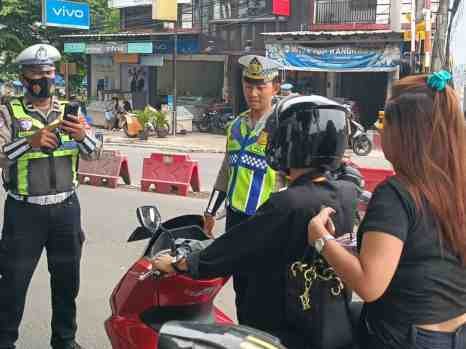 Hari Kedua Operasi Patuh Maung 2026, Satlantas Polres Lebak Tertibkan Knalpot Brong dan Pengendara Tanpa Helm