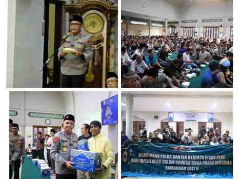 Kapolda Banten Ajak Mahasiswa dan Insan Pers Perkuat Sinergi dalam Peringatan Nuzulul Quran dan Buka Puasa Bersama