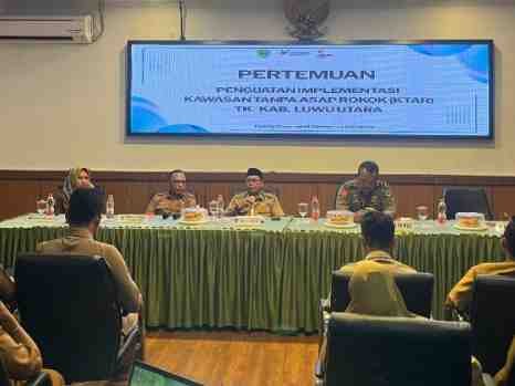 *Pertegas Komitmen Kesehatan, Pemda Luwu Utara Gelar Pertemuan Penguatan Kawasan Tanpa Asap Rokok*